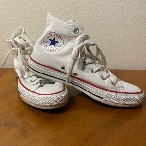 White Converse High Tops